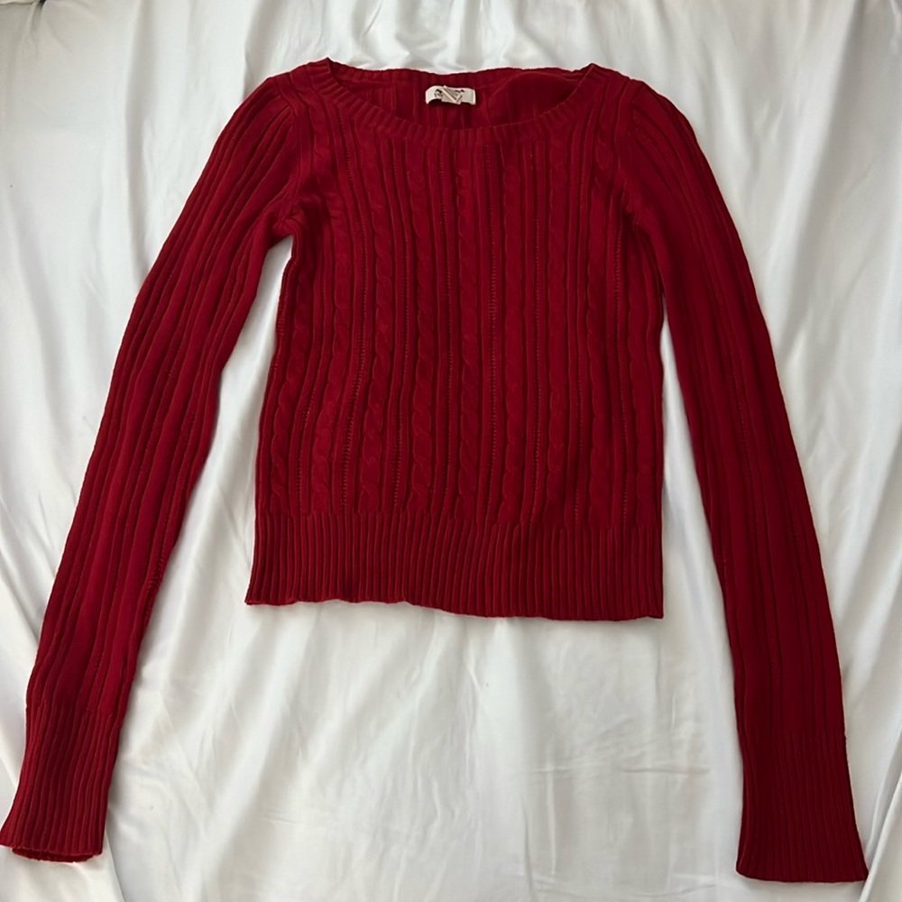 Red Knit Sweater